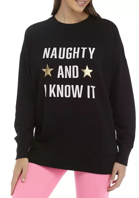 Women's Long Sleeve Graphic Sweeper Sweatshirt | Belk