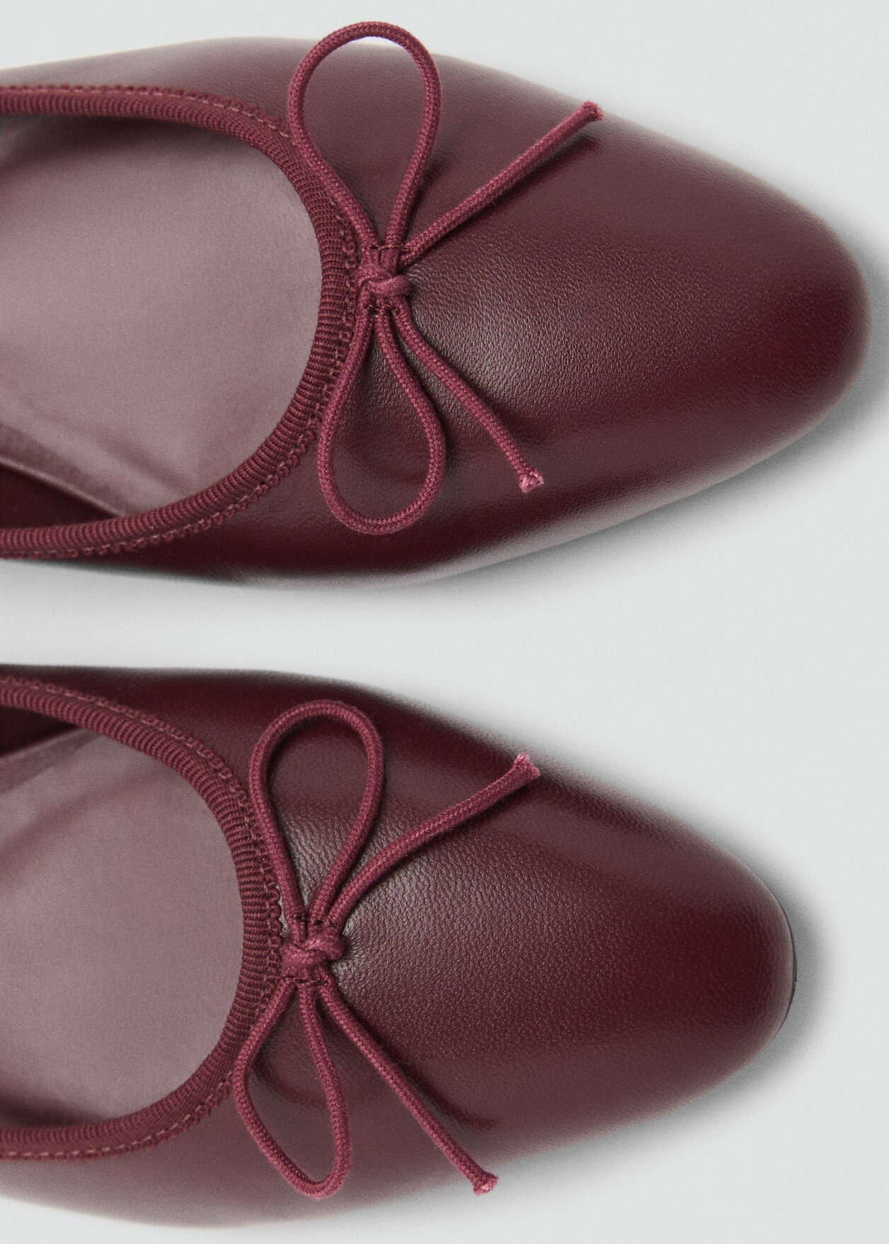 Leather ballet flats - Women | MANGO USA | Mango (US/MX/AU)