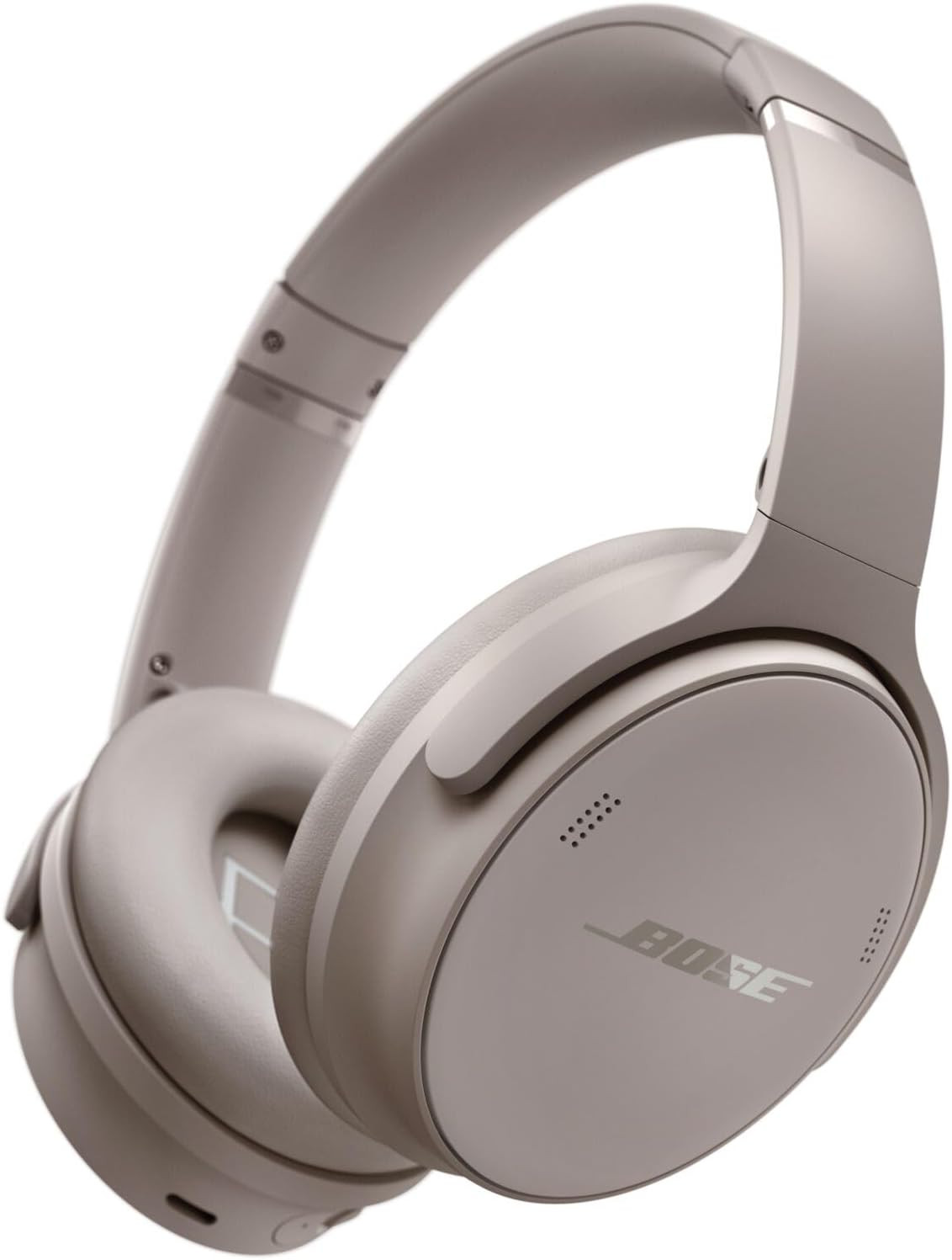 Bose QuietComfort Headphones - Wireless Bluetooth Headphones, Active Over Ear Noise Cancelling and Mic, USB-C Charging, Deep Bass, Up to 24 Hours of Playtime, Sandstone | Amazon (US)