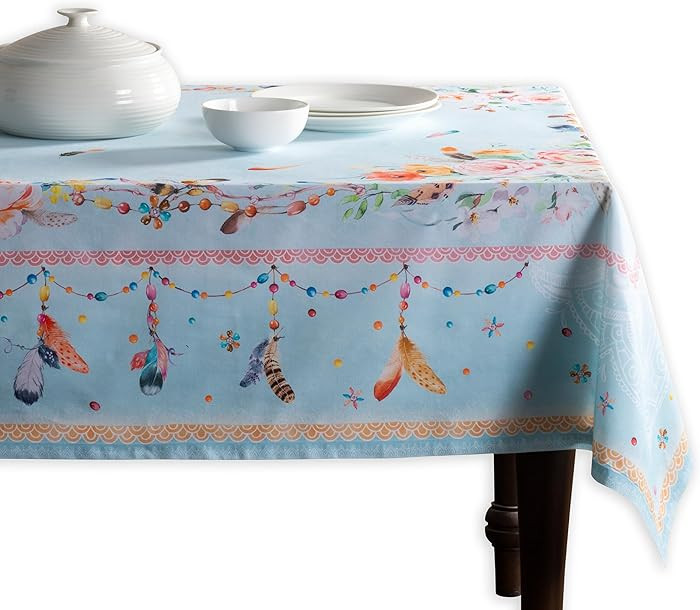 Maison d' Hermine Table Cloth Square Table 100% Cotton 54 x 54 Inches Tablecloth Reusable Decorat... | Amazon (US)