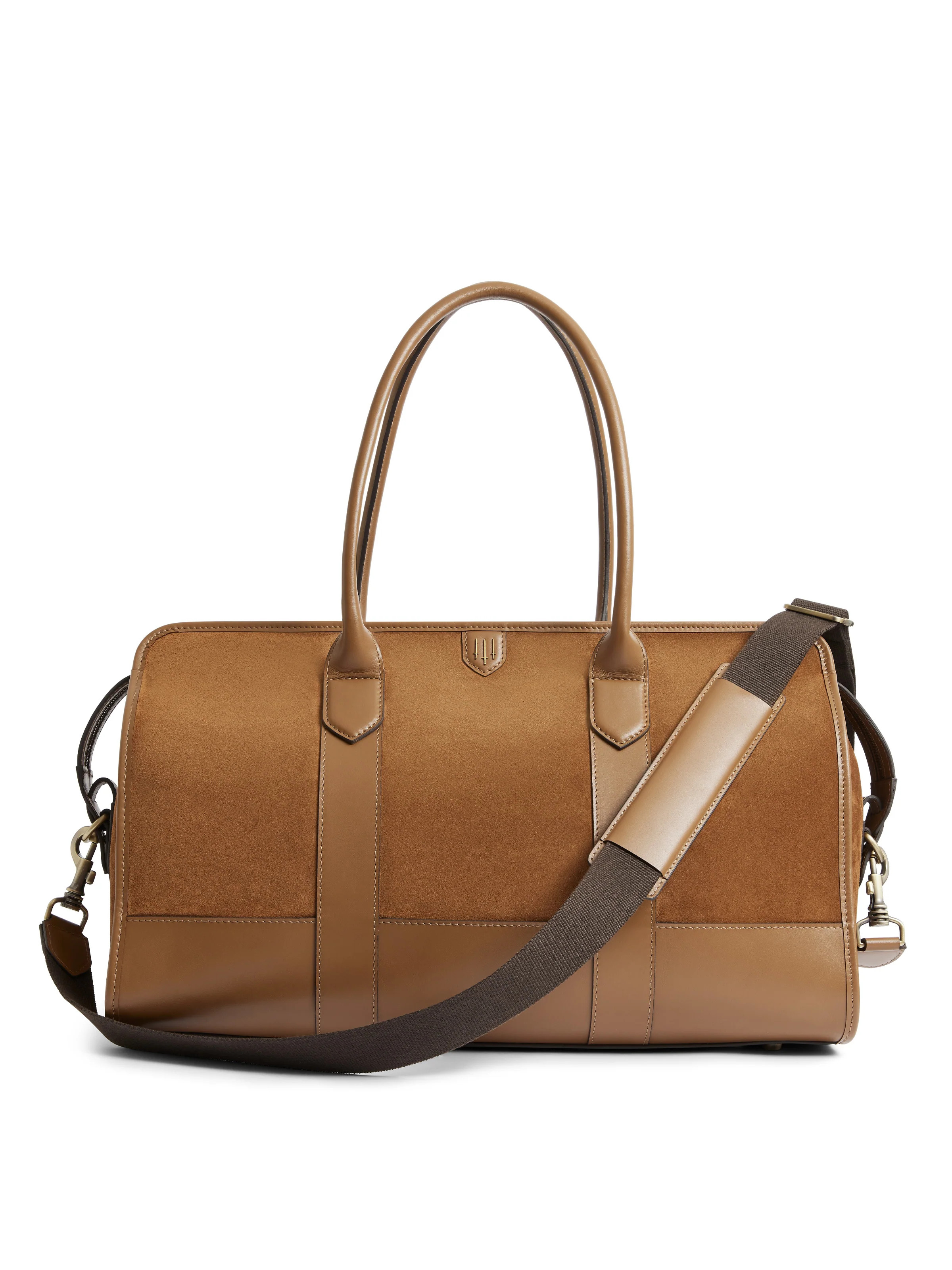 Hampstead - Men's Holdall - Tan Suede & Leather | Fairfax & Favor | Fairfax & Favor (UK)