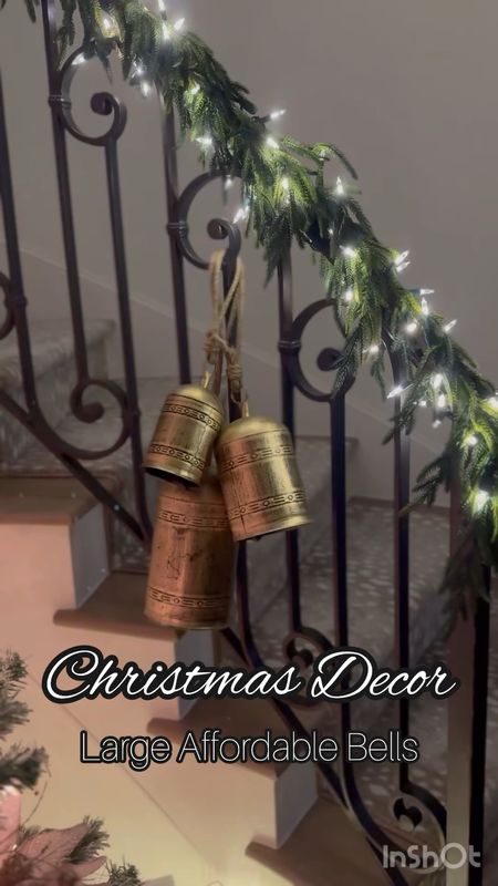 🎄Christmas Decor 🎄

These large, beautiful bells are not very heavy and come in four options: bronze (shown), gold, silver, and black! 

You can hang them together or separately all over the house. I love the classic vintage feel it adds. 

#everypiecefits

Holiday Decor
Holiday Decorations
Christmas Decorations
Gold Bells
Christmas Bells
Vintage Bells

#LTKVideo #LTKHoliday #LTKSeasonal