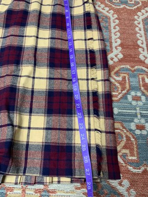 Vintage Glenisla Plaid Skirt Kilt Wool Tartan Scotland 8  | eBay | eBay US