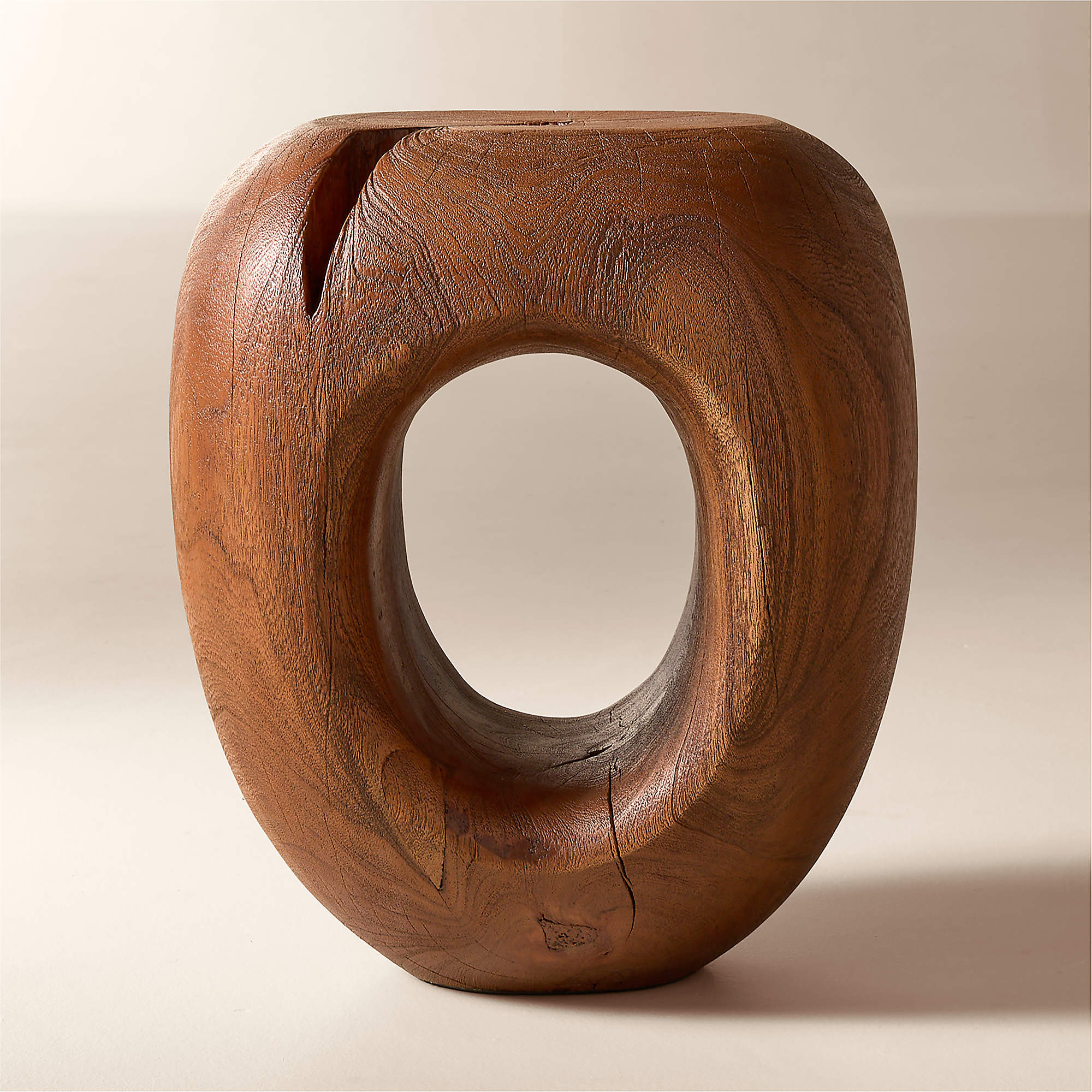 Koa Acacia Wood Side Table + Reviews | CB2 | CB2