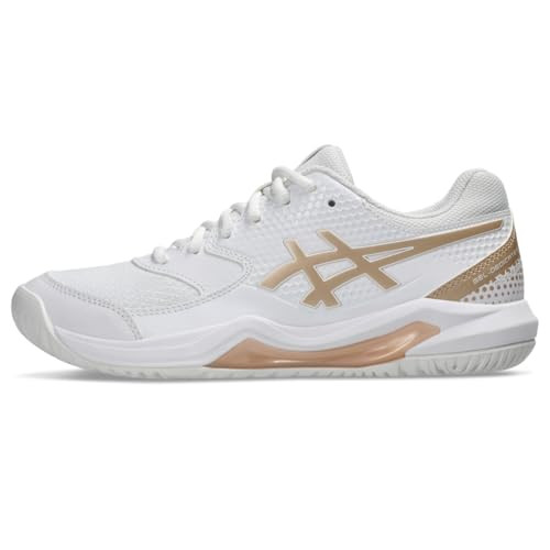 ASICS Women's Gel-Dedicate 8 Pickleball Shoes, 7.5, White/Champagne | Amazon (US)