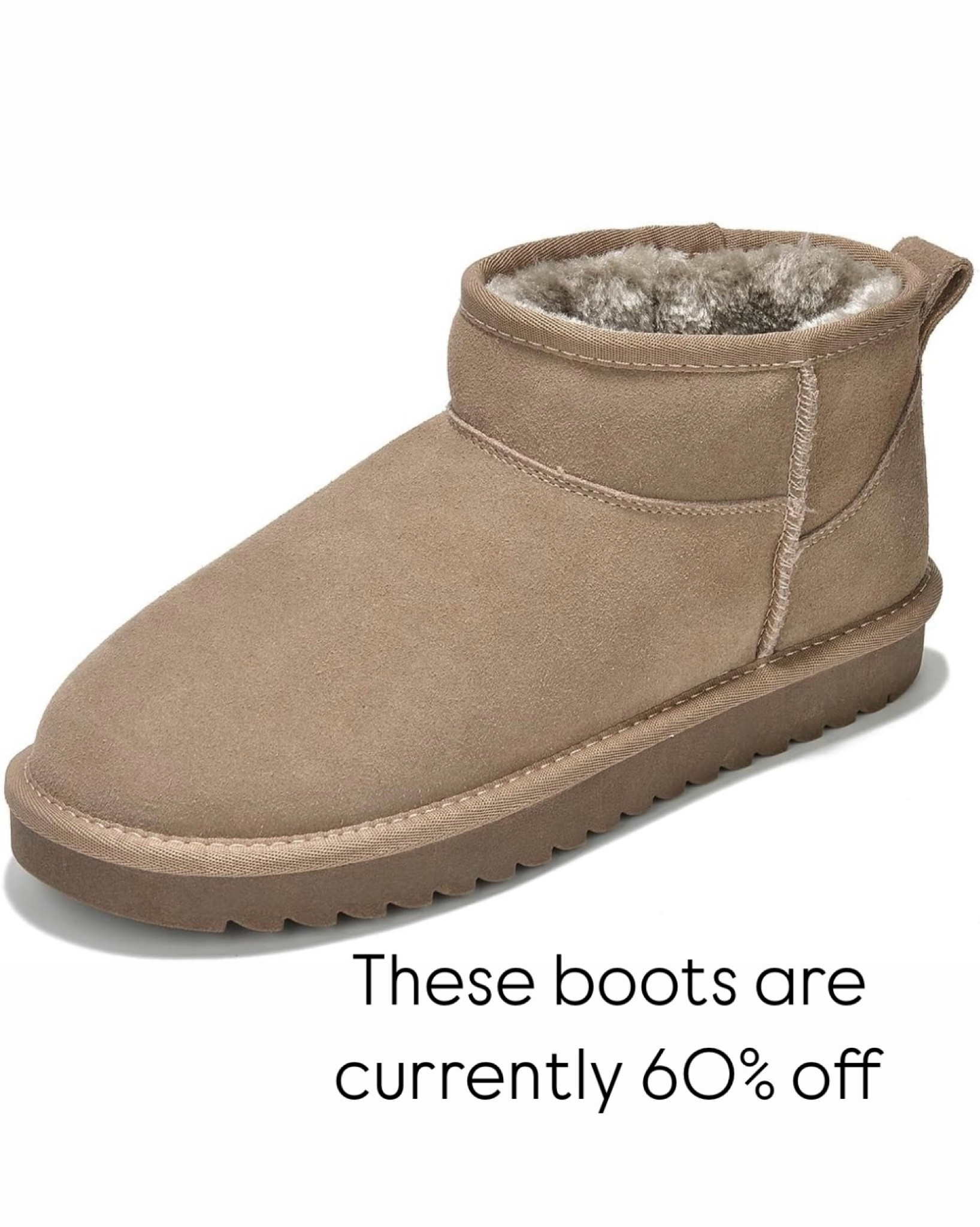 Comfy cozy and good quality boots are 60% off! 

#LTKSaleAlert #LTKFindsUnder50 #LTKShoeCrush