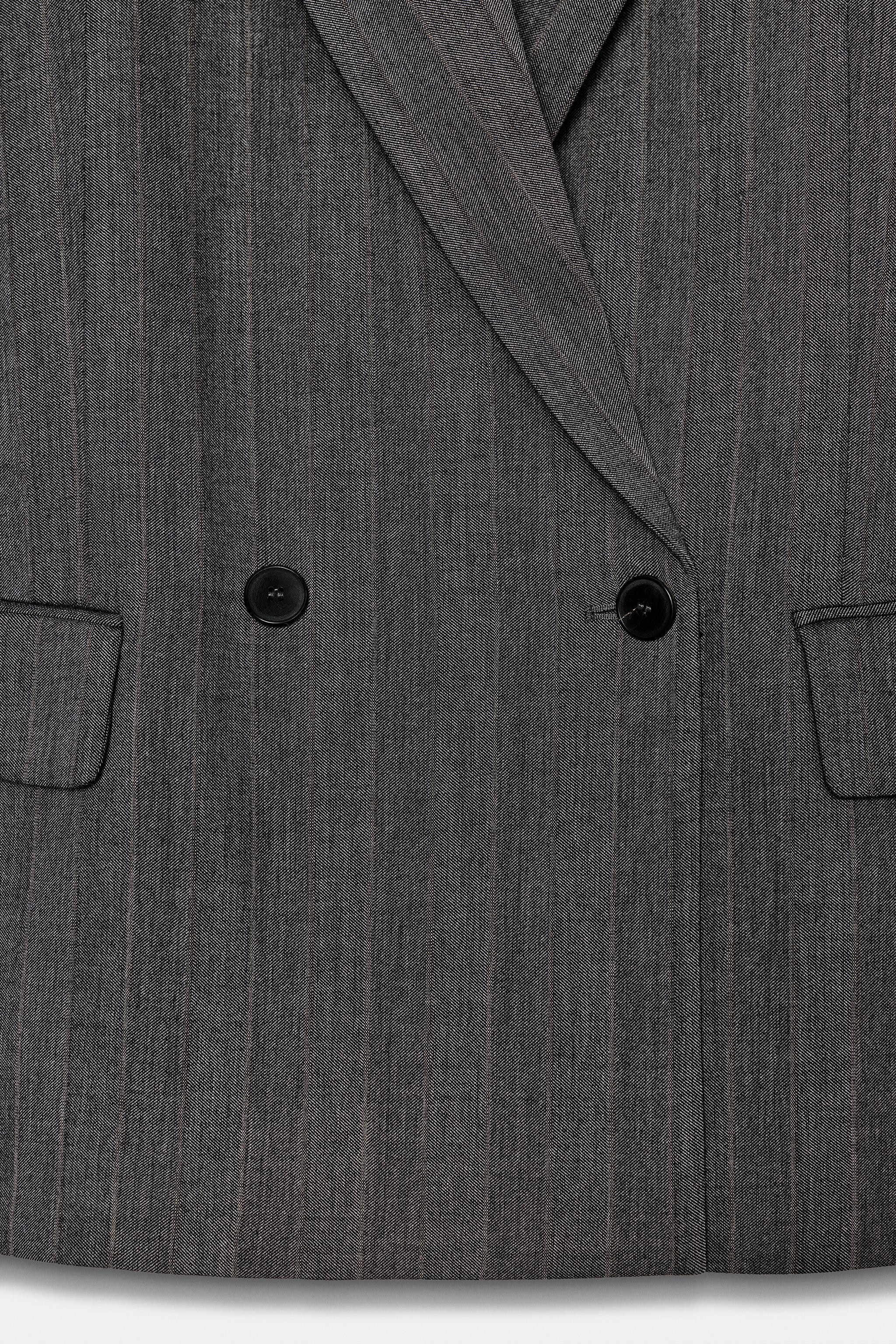PINSTRIPE WOOL BLEND BLAZER ZW COLLECTION | Zara US