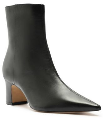 Arezzo Women's Jemma Mid-Block Leather Booties - Macy's | Macy's