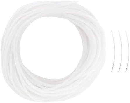 Pepperell Pony Bead Lacing – Hollow Lacing Tube Cord, Frost Color | 60 ft (18 m), 3 Connectors ... | Amazon (US)