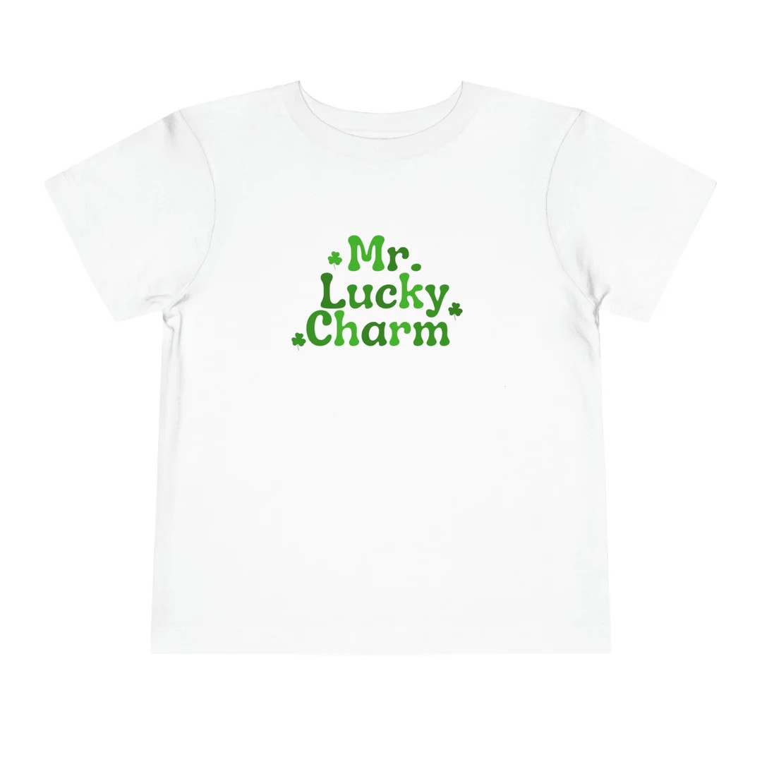 Toddler Mr. Lucky Charm T-Shirt St. Patrick's Day t shirt, Lucky T shirt, 2T-5T Toddler Short Sle... | Etsy (US)
