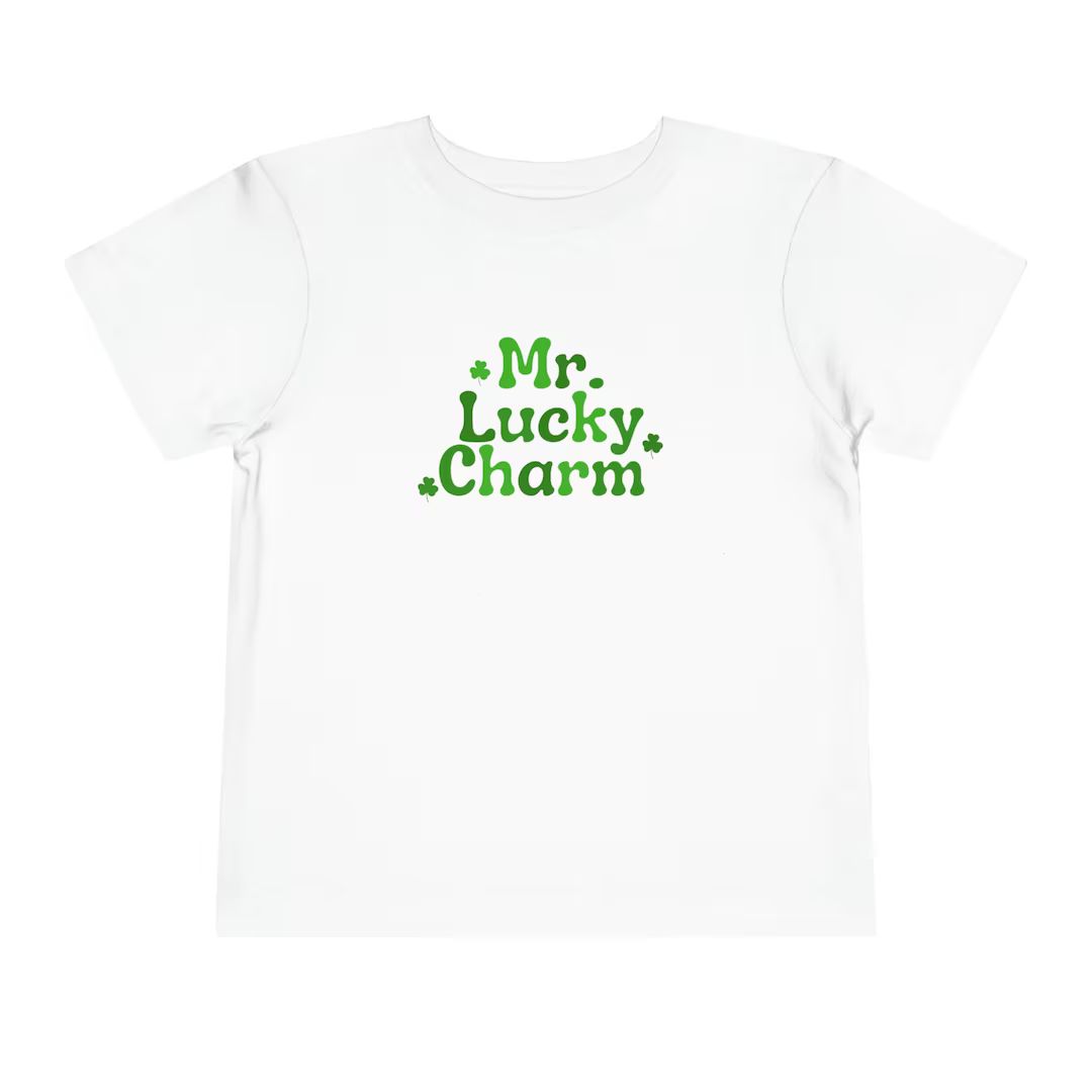 Toddler Mr. Lucky Charm T-Shirt St. Patrick's Day t shirt, Lucky T shirt, 2T-5T Toddler Short Sle... | Etsy (US)