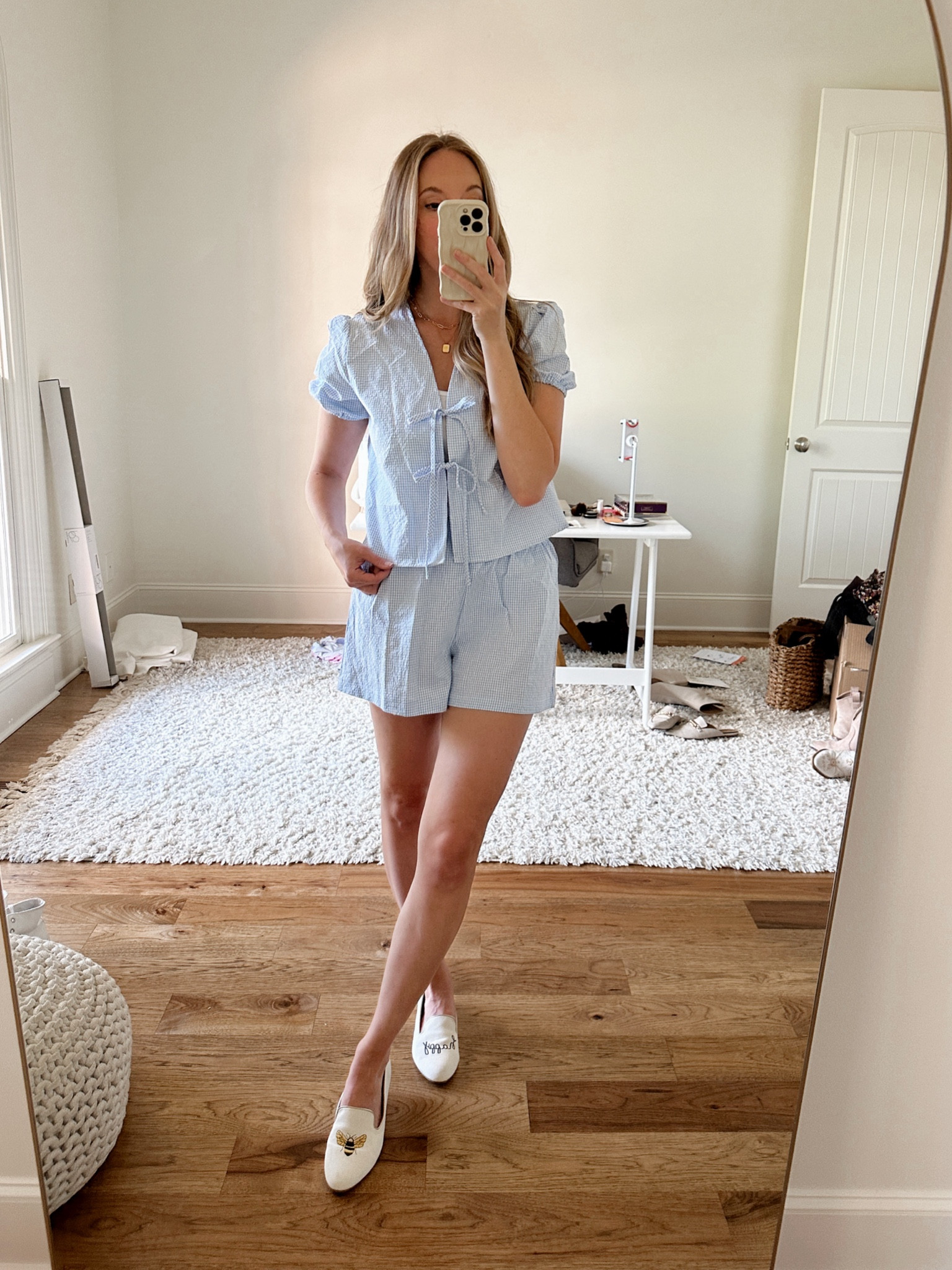 Cute tie top gingham summer set Amazon find by BarbiGia. Casual cute outfit idea. 



#LTKStyleTip #LTKFindsUnder50 #LTKSeasonal