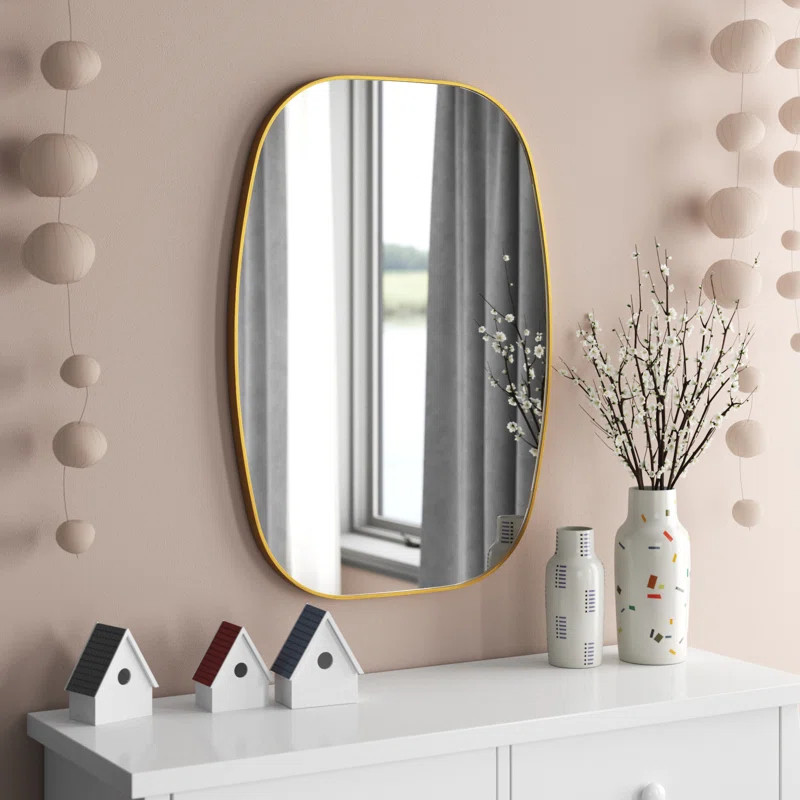Squared Oval Metal Mirror | Wayfair North America
