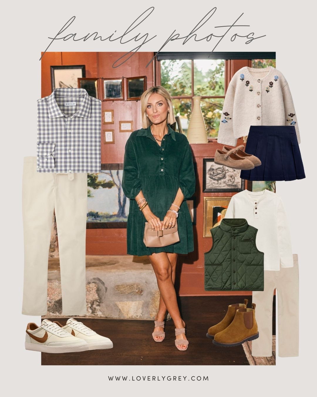 This green corduroy mini dress with long sleeves is perfect for fall family photos! Wearing XS.

Loverly Grey, Anthropologie, fall family photos outfit ideas, green dress, corduroy dress, mini dress, long sleeve dress, men’s fall outfit ideas, girls fall outfit ideas, boys fall outfit ideas 

#LTKKids #LTKMens #LTKFamily