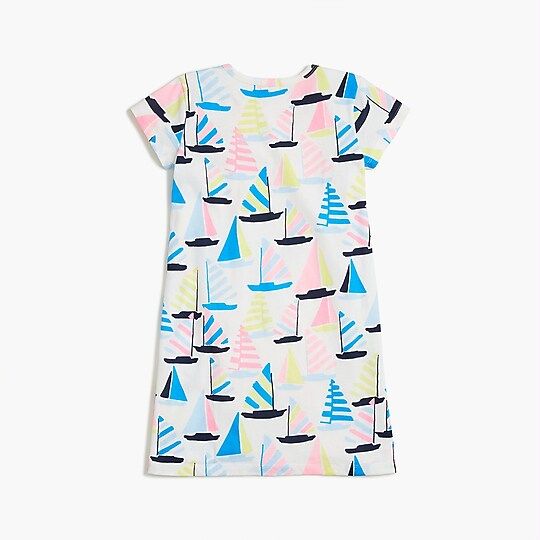 Girls' sailboat pocket T-shirt dress | J.Crew Factory