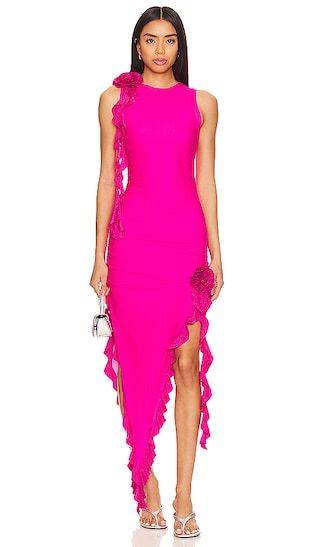 Sabine Dress in Fuchsia Peony | Revolve Clothing (Global)