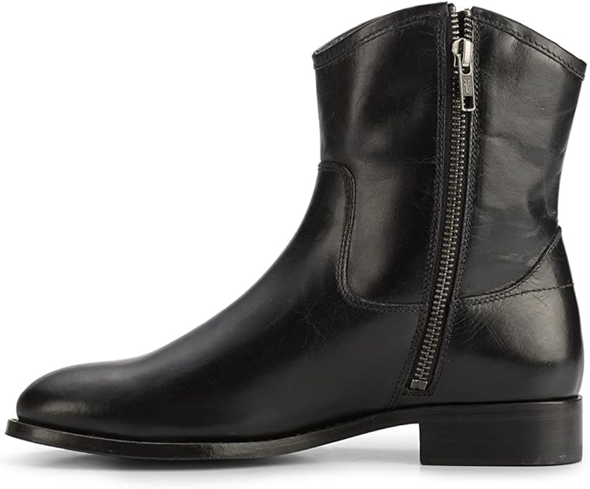 Frye Melissa Button Short 2 Boots for Women Made from Italian Leather with Antique Silver or Bras... | Amazon (US)