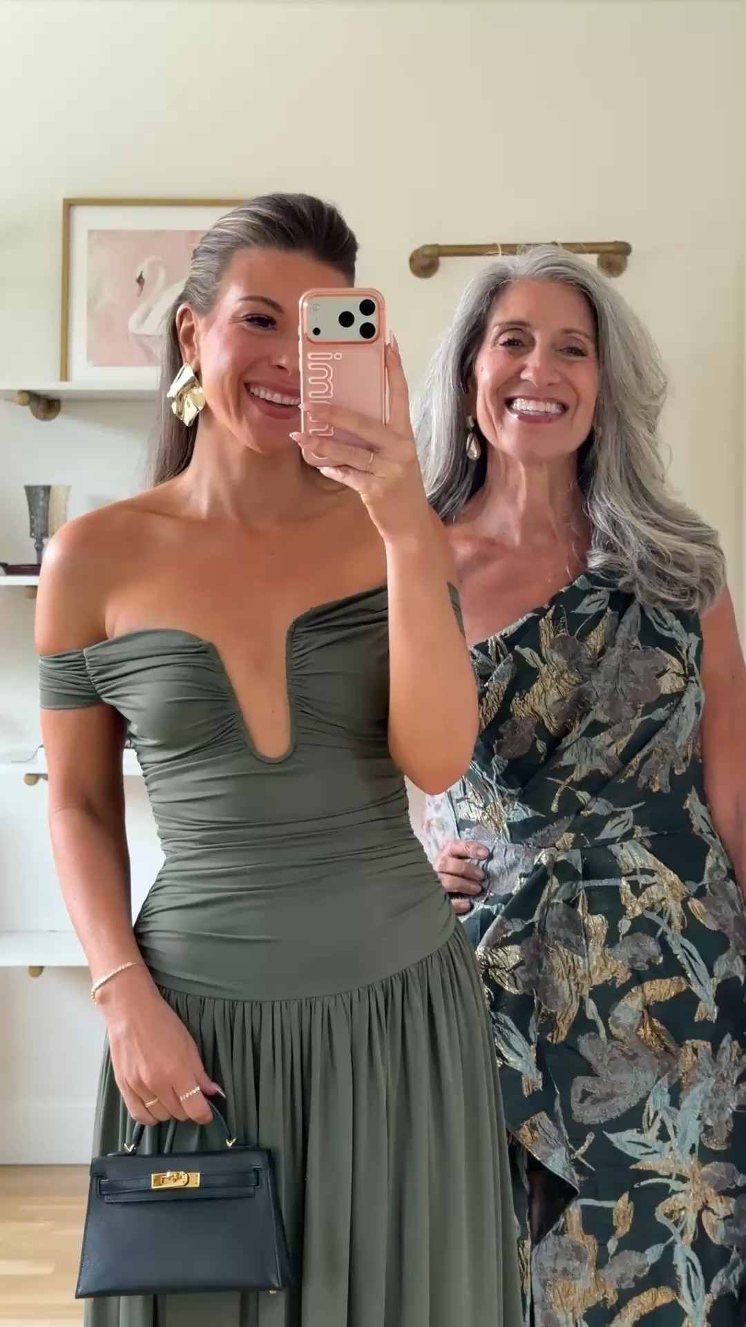 olive green off-shoulder gown with a plunging neckline, dark floral brocade one-shoulder gown with a slit mom and me formal wedding guest and mother of the bride dresses 💍

I’m 5’4” and wearing my usual small/2 in most
• sized down to xs

mom is 5’4” and wears a medium/6

summer wedding guest dresses, wedding guest dresses, cocktail dresses, semi-formal dresses, black tie wedding guest dresses, destination wedding guest dresses, garden party dresses, wedding guest outfit ideas, mom & me outfits, mom & me dresses, matching outfits, mother daughter outfits, family photo outfits, wedding guest dresses, mother of the bride, mother of the groom, wedding guest outfit ideas

#LTKWedding #LTKU #LTKgrwm