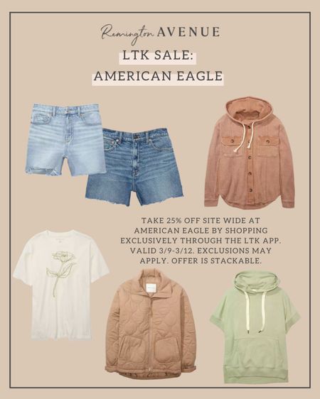 Shop the LTK sale! Save 25% when you shop American Eagle through the LTK app!

#LTKunder100 #LTKFind #LTKSale