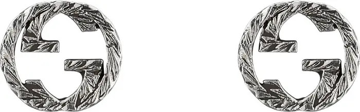 Interlocking G Silver Stud Earrings | Nordstrom