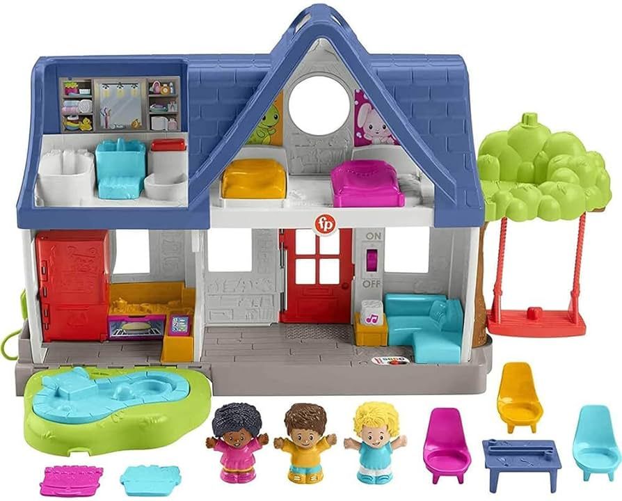 Fisher-Price Little People Friends Together Play House, Electronic Playset with Smart Stages Lear... | Amazon (US)