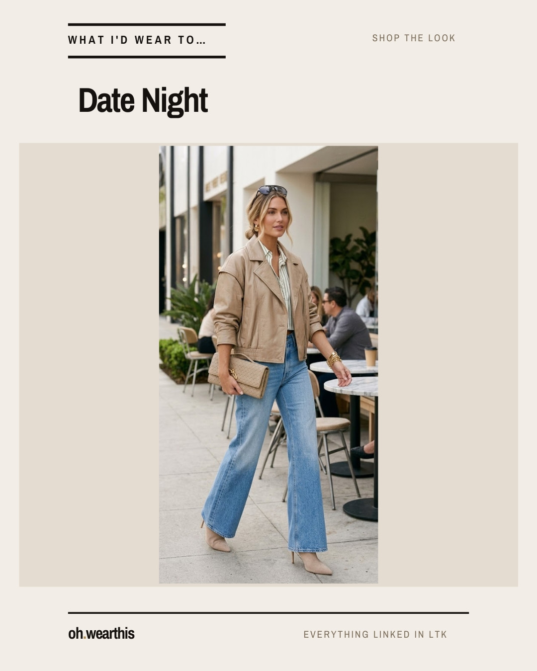 Date night, but still effortless 🤍

 Relaxed denim + a striped button-down dressed up with a soft leather jacket, pointed heels, gold jewelry and a statement bag. 

The perfect formula when you want to feel put together without feeling overdressed.

Everything is linked in LTK ✨

#LTKStyleTip #LTKFinds #LTKSeasonal #DateNightOutfit #DateNightStyle #FallOutfit #FallStyle #DenimOutfit #CasualChic #EverydayStyle #OutfitInspo 

 #LTKgrwm #LTKootd #LTKSeasonal