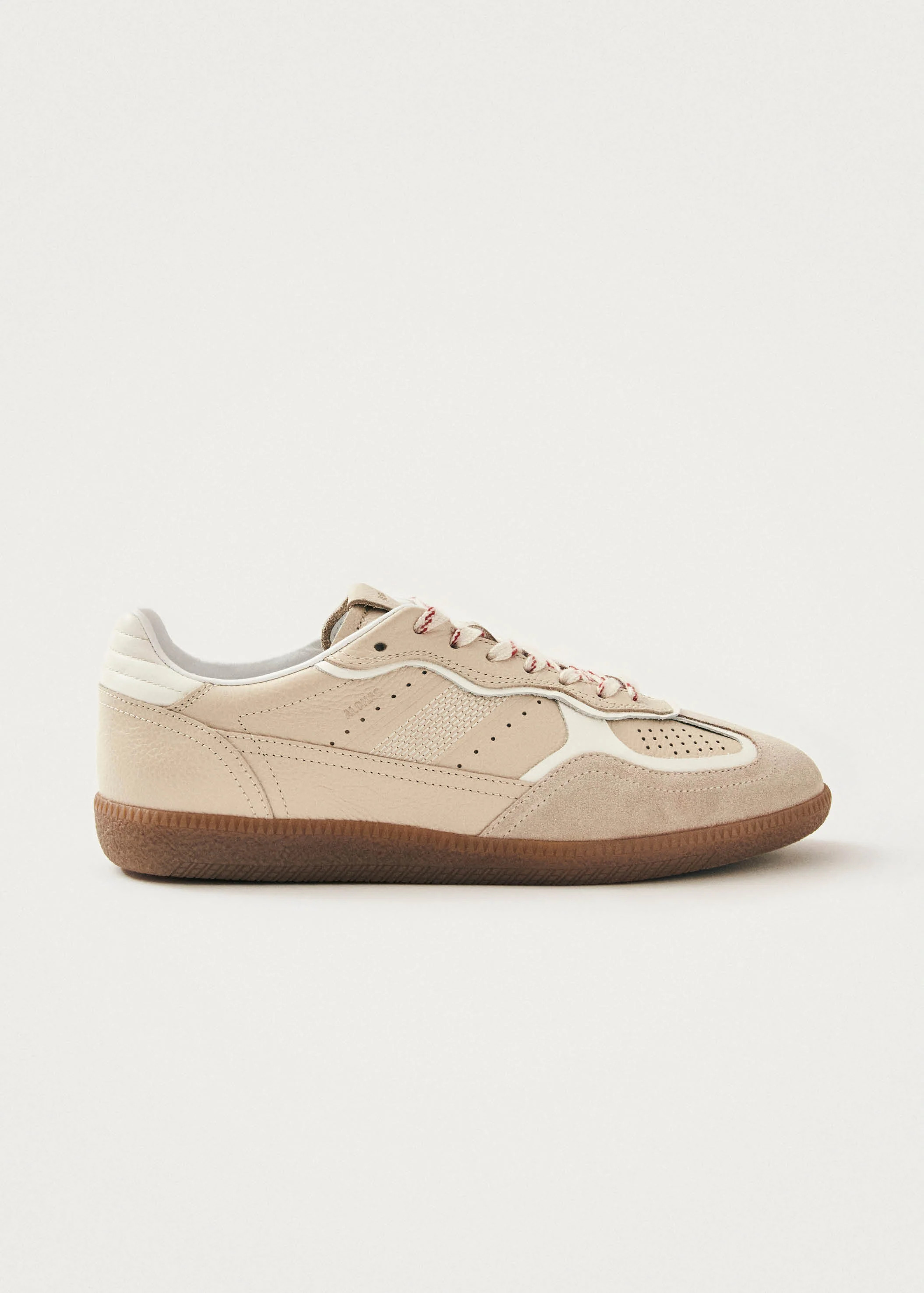 Tb.490 Rife Grain Cream Leather Sneakers | Alohas UK