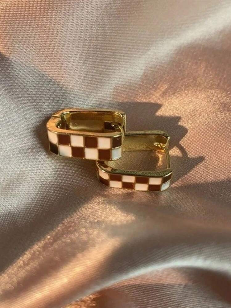 Checkered Earrings | SHEIN