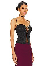 superdown Alana Corset Top in Black from Revolve.com | Revolve Clothing (Global)