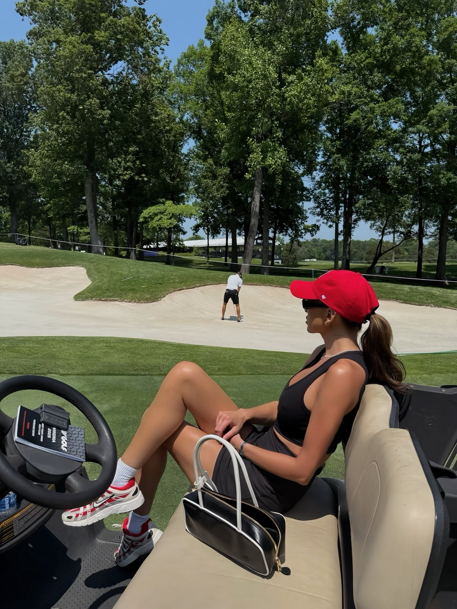 Another day on the course! Went with a red and black look and these sneakers tie it altogether. ❤️🖤⛳️

#LTKStyleTip #LTKActive #LTKShoeCrush