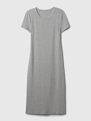 Modern Rib Midi T-Shirt Dress | Gap (US)