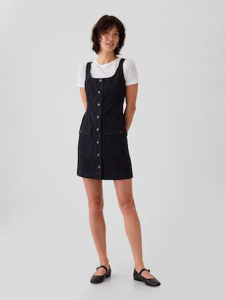 Utility Button Mini Dress | Gap (US)