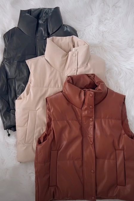 Amazon Fashion✔️

Cutest Faux leather puffer vest!
TTS, comes in 3 colors and would make a great gift!🎁🎁🎁

Under $50 
♥️♥️♥️♥️


#LTKGiftGuide #LTKCyberweek #LTKstyletip