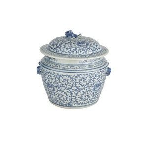 Blue & White Happiness Pot - Short | Wisteria
