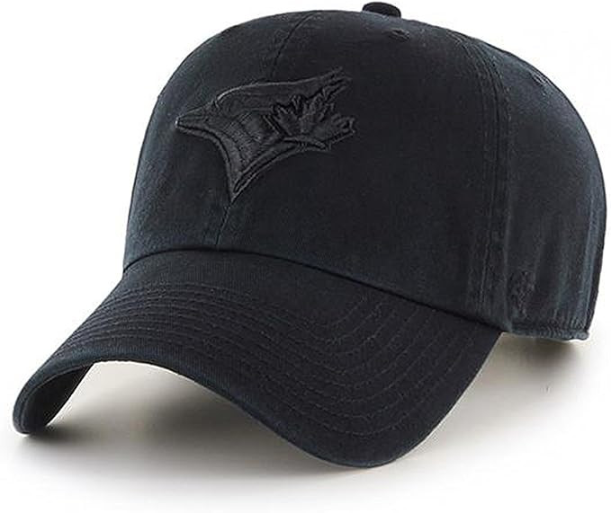 '47 Brand Toronto Blue Jays Clean Up MLB Dad Hat Cap Black/Black | Amazon (US)