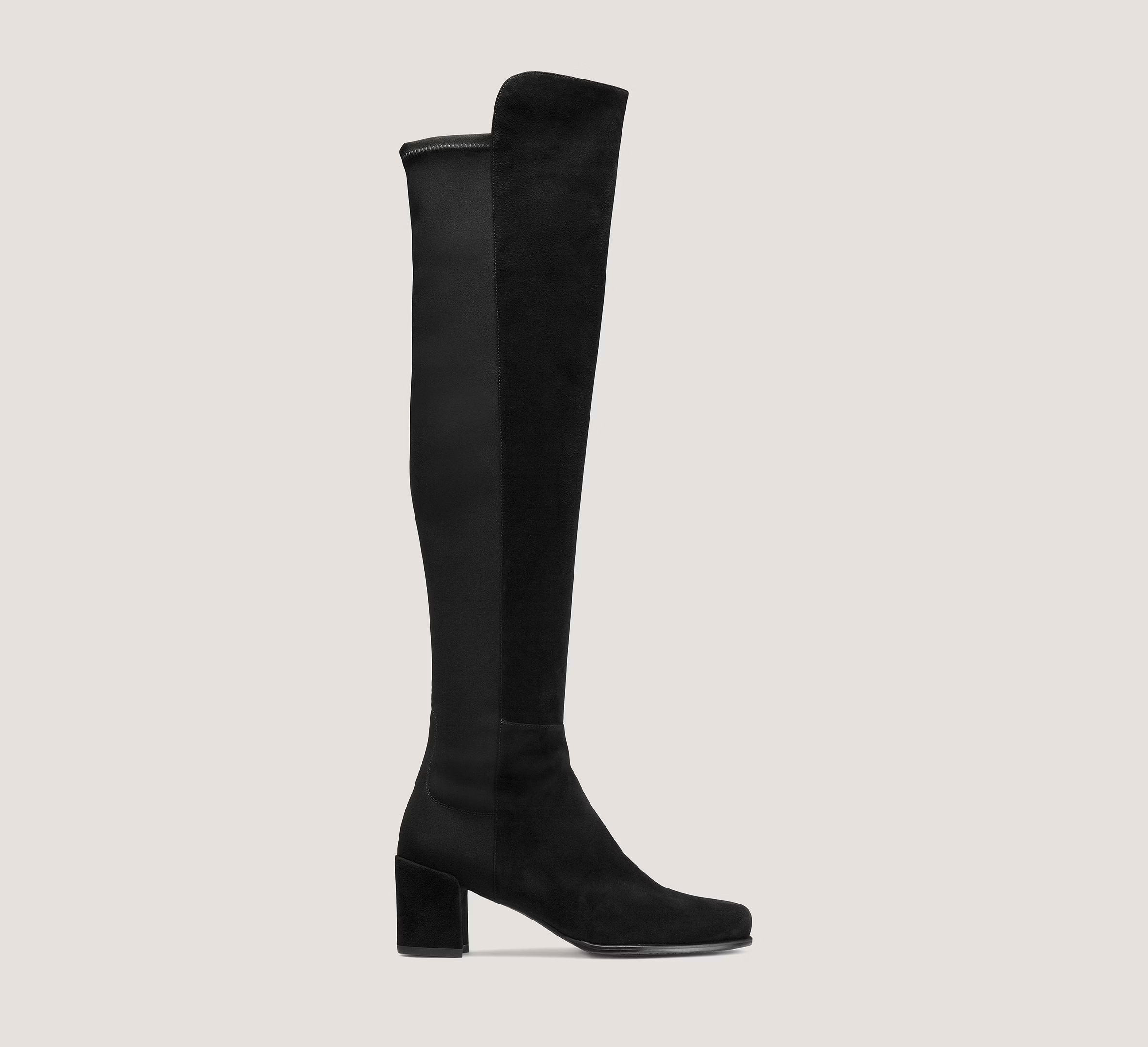 Stuart Weitzman City Block Boot, Black Suede, Size: 4.5 Medium | Stuart Weitzman (US)