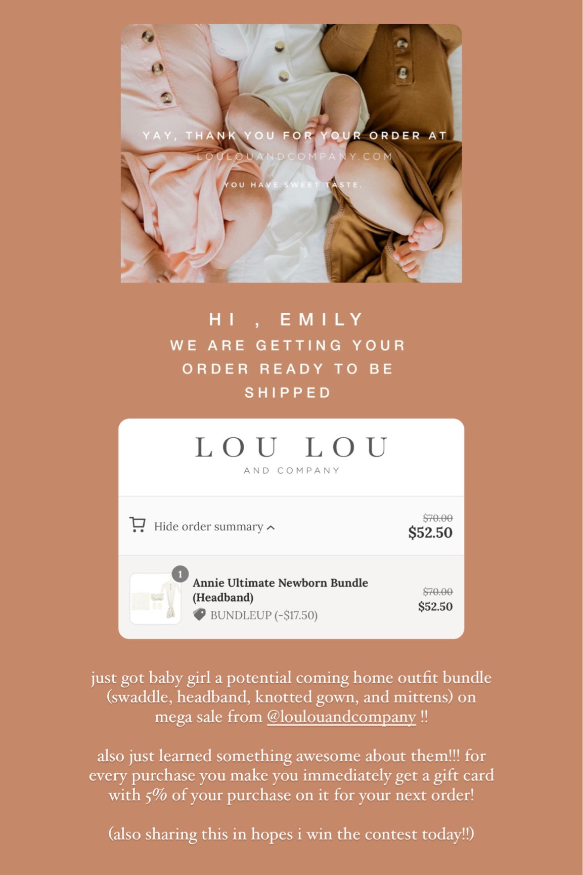 Lou Lou and Company Black Friday!! Linked the bundle we got as well as items we registered for!! #baby #firsttimemom #pregnant