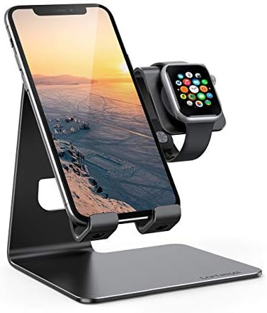 Stand for Apple Watch Phone Holder 2 in 1 : Lamicall Desktop Stand Holder Charging Station Dock C... | Amazon (US)