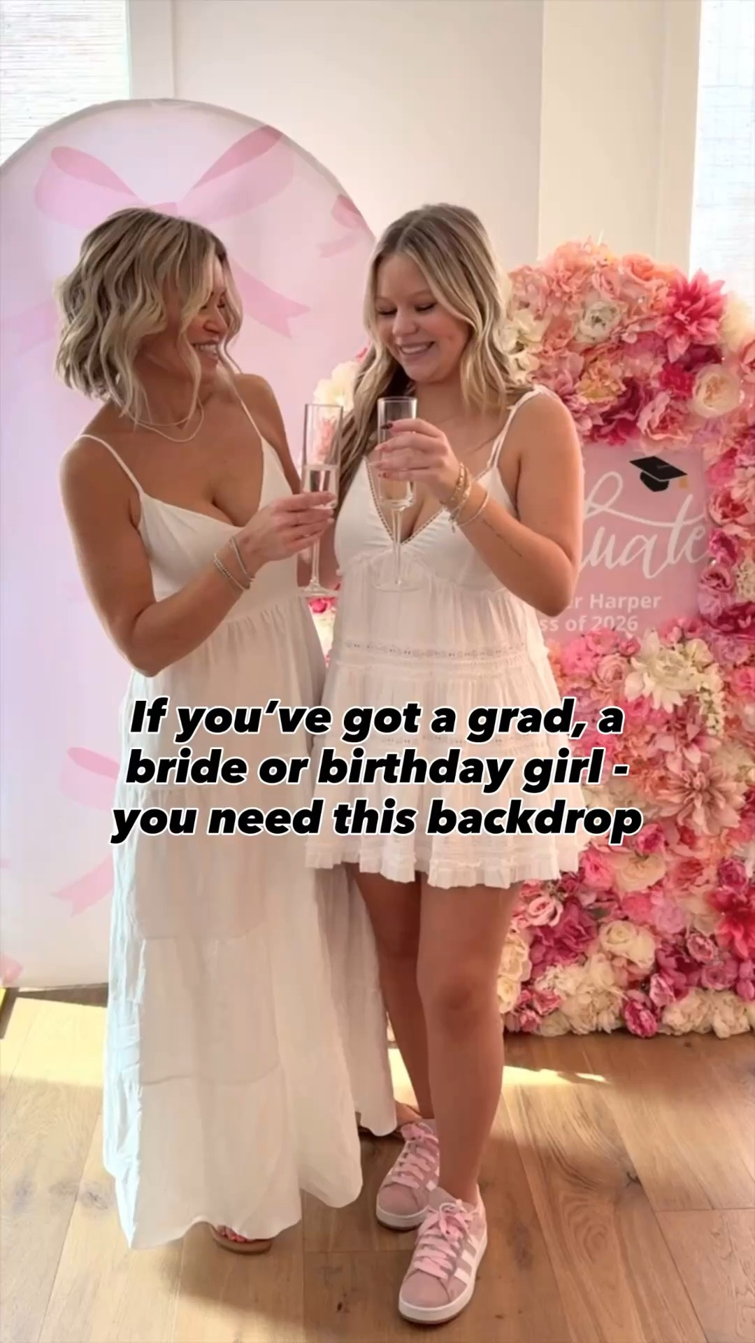 this is the most beautiful thing I've ever made for a party 🌸
 
a metal arch, grid panels, zip ties, and a bunch of faux florals — genuinely that's all this is. the trick is weaving the stems through the grid so they lock in and won't fall out. no complicated rigging, no special skills.
*I used the 3ft by 5ft arch for this one
 
grad party, bridal shower, birthday — just swap the sign save this #ltkparty #ltkgraduation #diygraduation

#LTKMothersDay #LTKWedding #LTKSeasonal