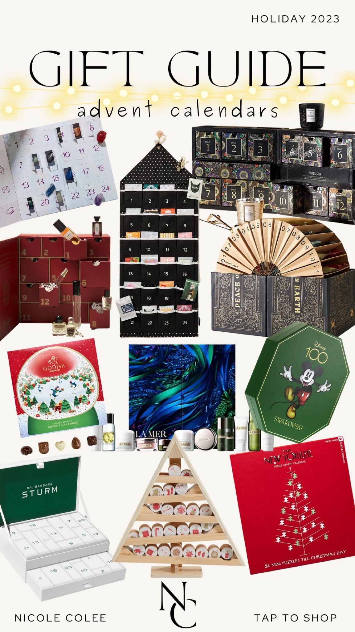 It’s here, the Gift Guide of Gift Guides - a wrap up of my fave Advent Calendars to buy now and give to your loved ones on Dec 1!!  ❤️ Make the days leading up to
Christmas that much more special 🎄🎅🏽🤶🏼

Advent Calendar, Gift Guide, Christmas, pre gift, holiday, gifting, presents 

#adventcalendar #giftguide #nicolecolee #influencer #holiday #christmas #fashion #style #beauty #wellness #chocolate #puzzles #fragrance 

#LTKHolidaySale #LTKHoliday #LTKGiftGuide
