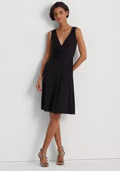 Lauren Ralph Lauren Surplice Jersey Sleeveless Dress | Belk
