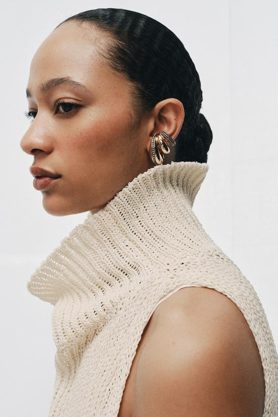 MAXI SPARKLY EAR CUFF EARRINGS | Zara US