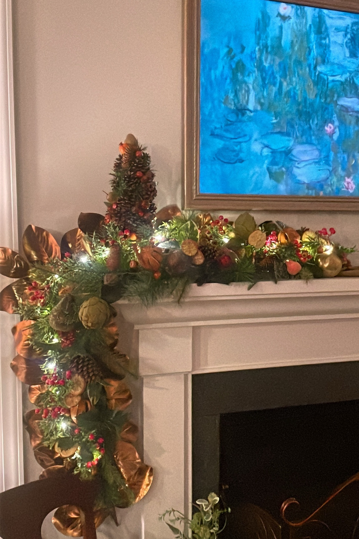 Colonial Fruit Garland on the Mantle

#LTKHome #LTKSeasonal