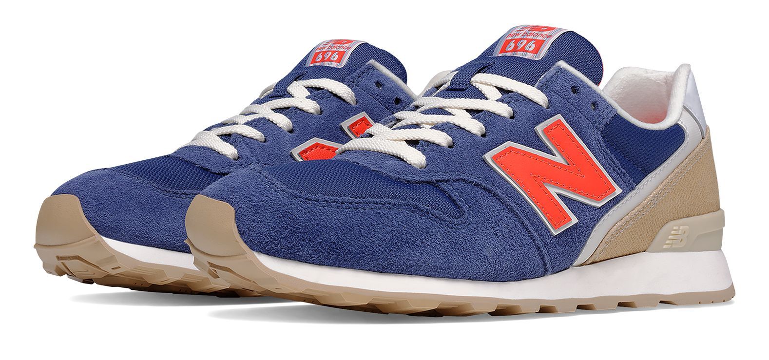 New Balance 696 Lakeview Womens Shoes Blue with Red & Tan | Joes New Balance Outlet