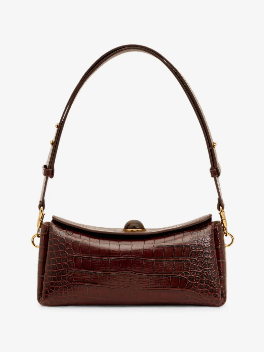 crocodile-embossed cow leather Carrousel bag | Farfetch Global