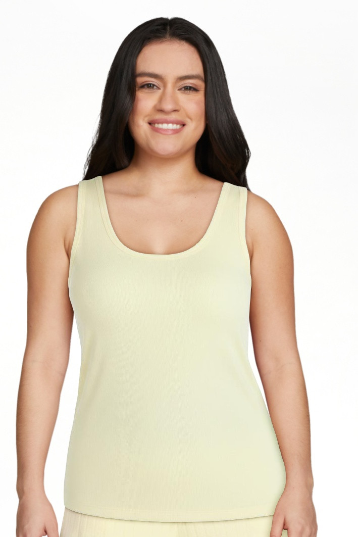 Joyspun Women's Ribbed Tank with Inner Bra, Sizes XS-3X | Walmart (US)