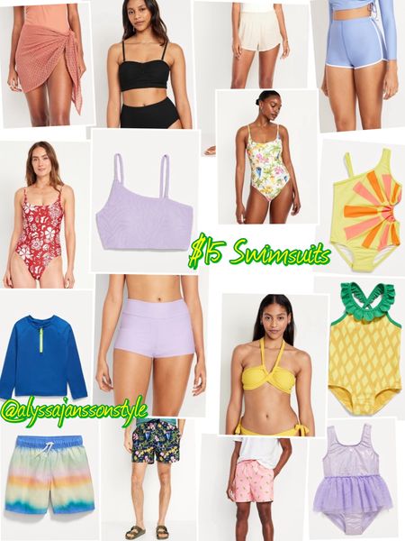 $15 swimsuits for men and women
$10 swimsuits for kids and toddlers
Today only 

#LTKsalealert #LTKswim #LTKkids