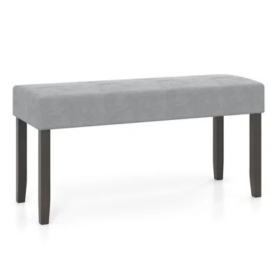 1 PCS Upholstered Entryway Bench with Padded Seat Solid Rubber Wood Legs for Living Room | Wayfair North America