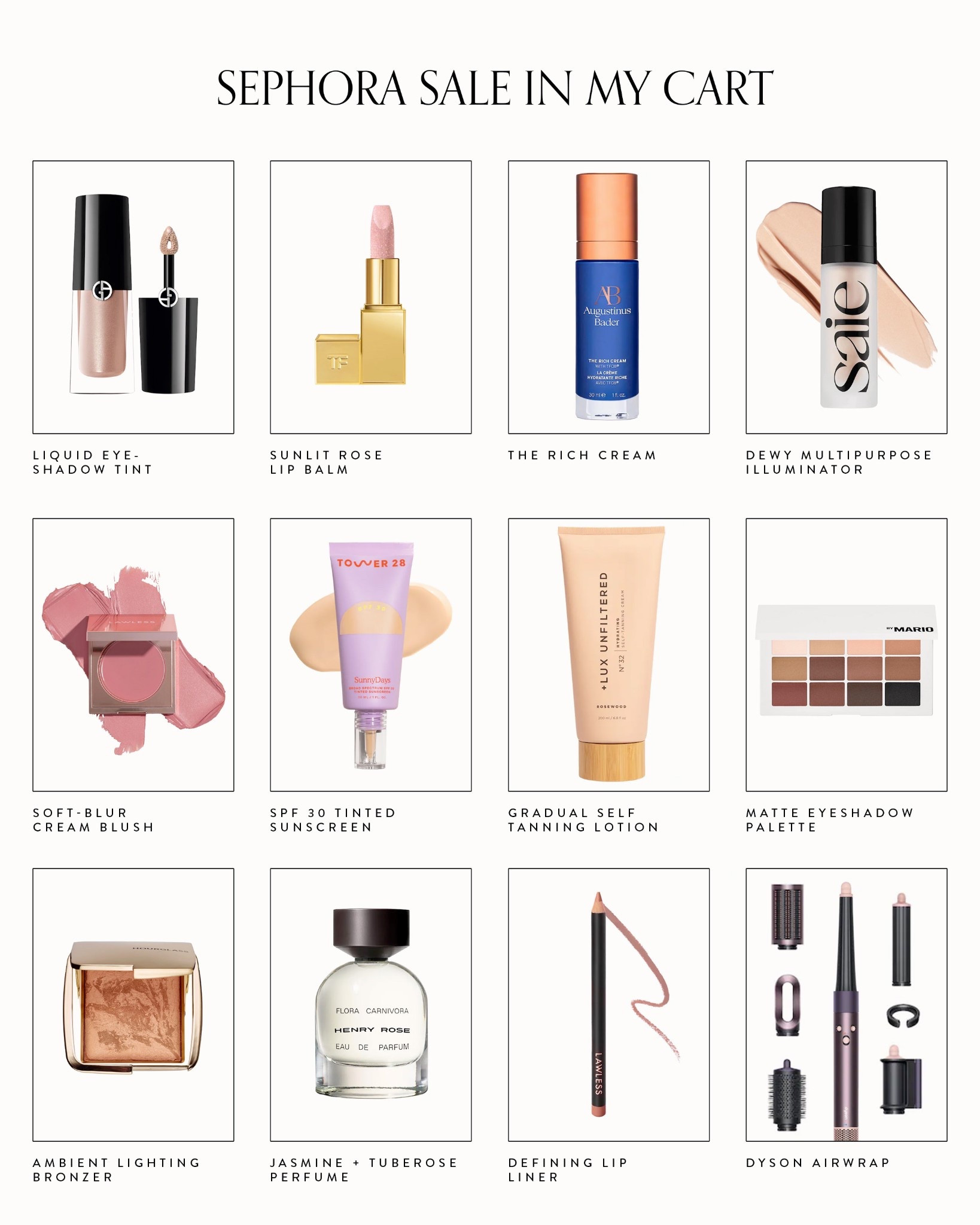 What’s in my cart from the sephora sale

#LTKBeauty #LTKSaleAlert