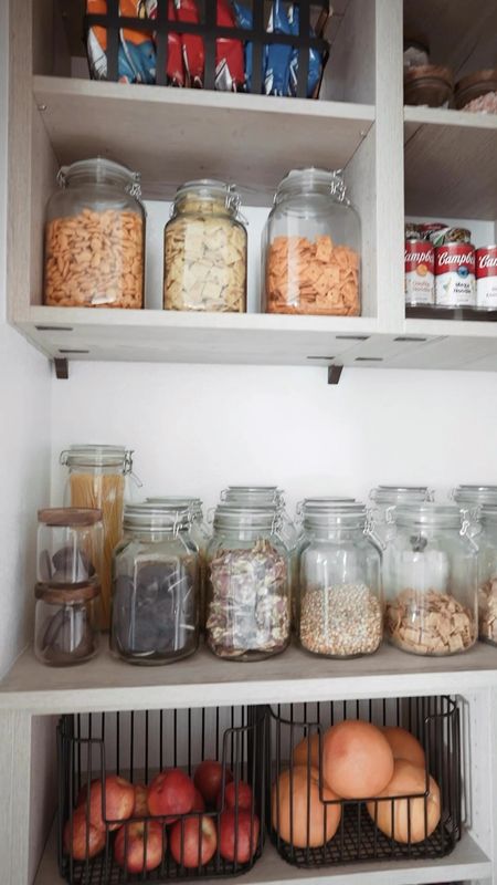 Comment SHOP, and I’ll message you the link to shop these pantry organizers.  Canisters and bins are a must for an organized pantry.  You know exactly what you’re running low of!

SAVE for inspo. 
SHARE if it inspires you. 
FOLLOW for more content!

#LTKSaleAlert #LTKFindsUnder50 #LTKHome